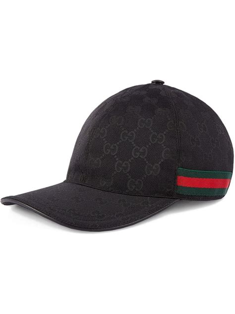 gucci mens nero gg web stripe baseball cap m|ORIGINAL GG CANVAS BASEBALL HAT WITH WEB BLACK.